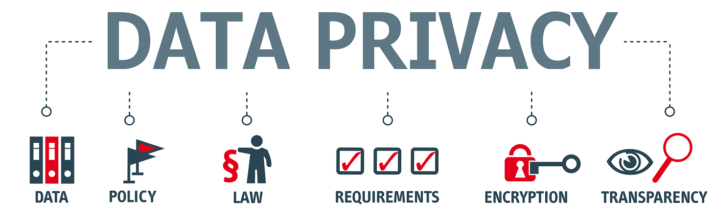 Illustration Datenschutz/Data Privacy - Berufsbild Datenschutzbeauftragter/DSB